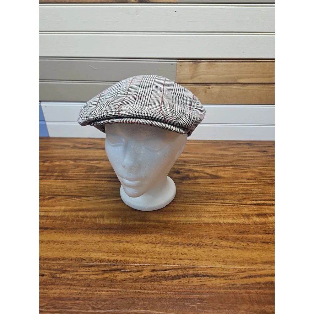Lot Of 2 Wonderful Fashion Plaid Cabbie Newsboy Hat Size Lg